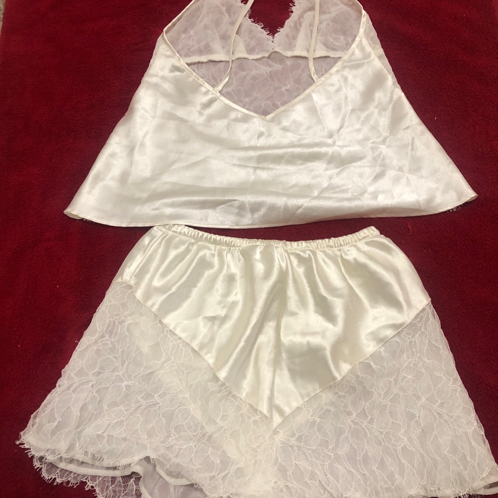 Natori White Lace & Satin Cami Short Sleep Set Size Small great conditions - Picture 8 of 16